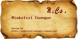 Miskolczi Csongor névjegykártya