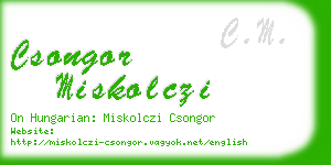 csongor miskolczi business card